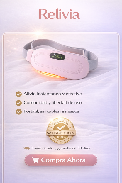 Relivia - Almohadilla térmica para cólicos con alivio inmediato