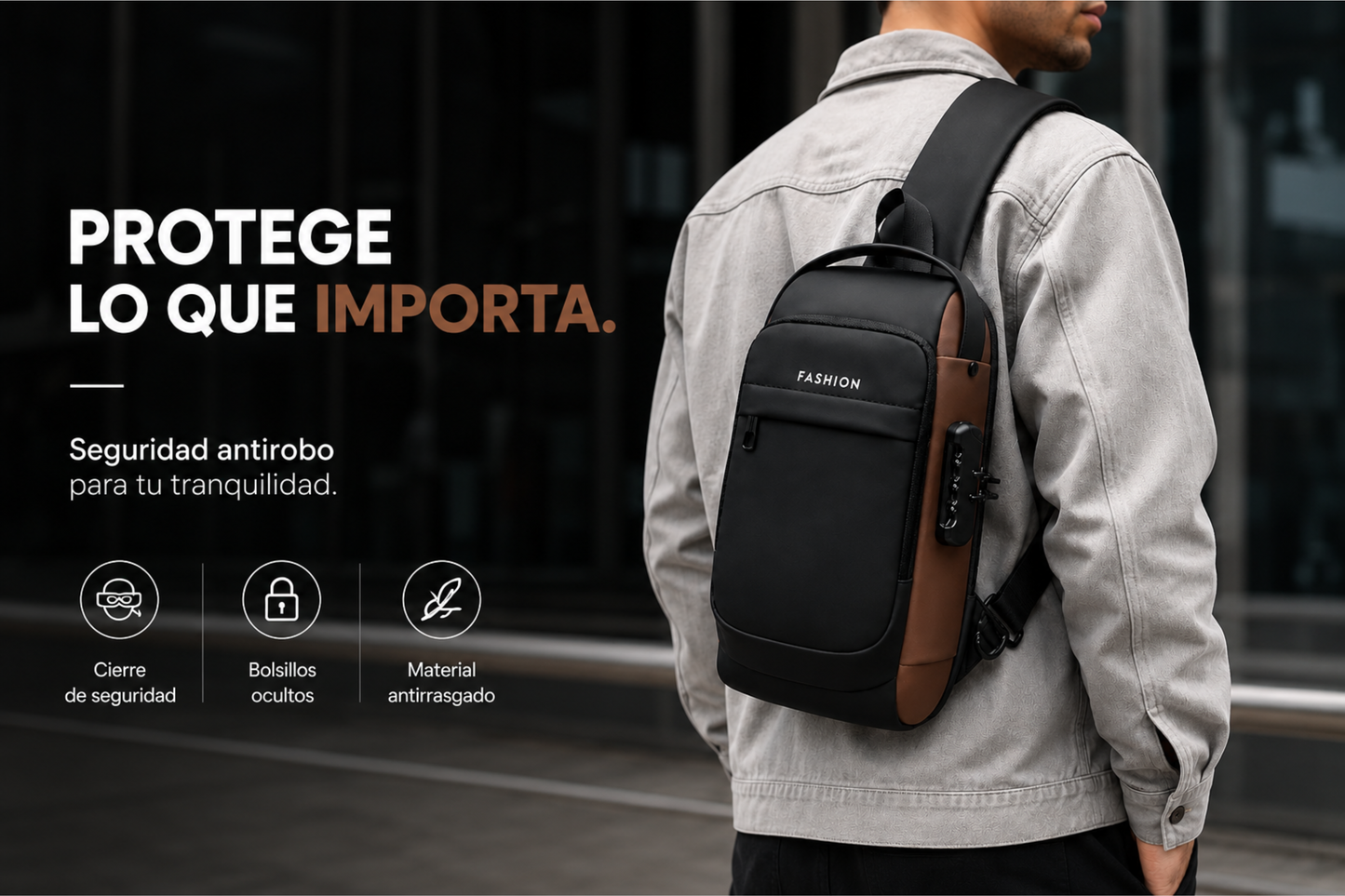 SecureGo - Seguridad, comodidad y carga portátil en un solo bolso