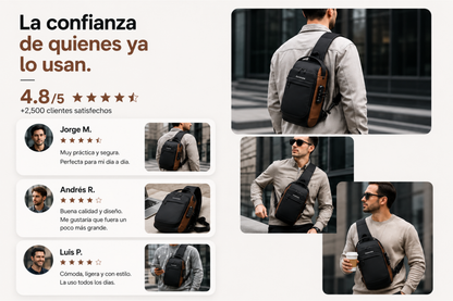 SecureGo - Seguridad, comodidad y carga portátil en un solo bolso
