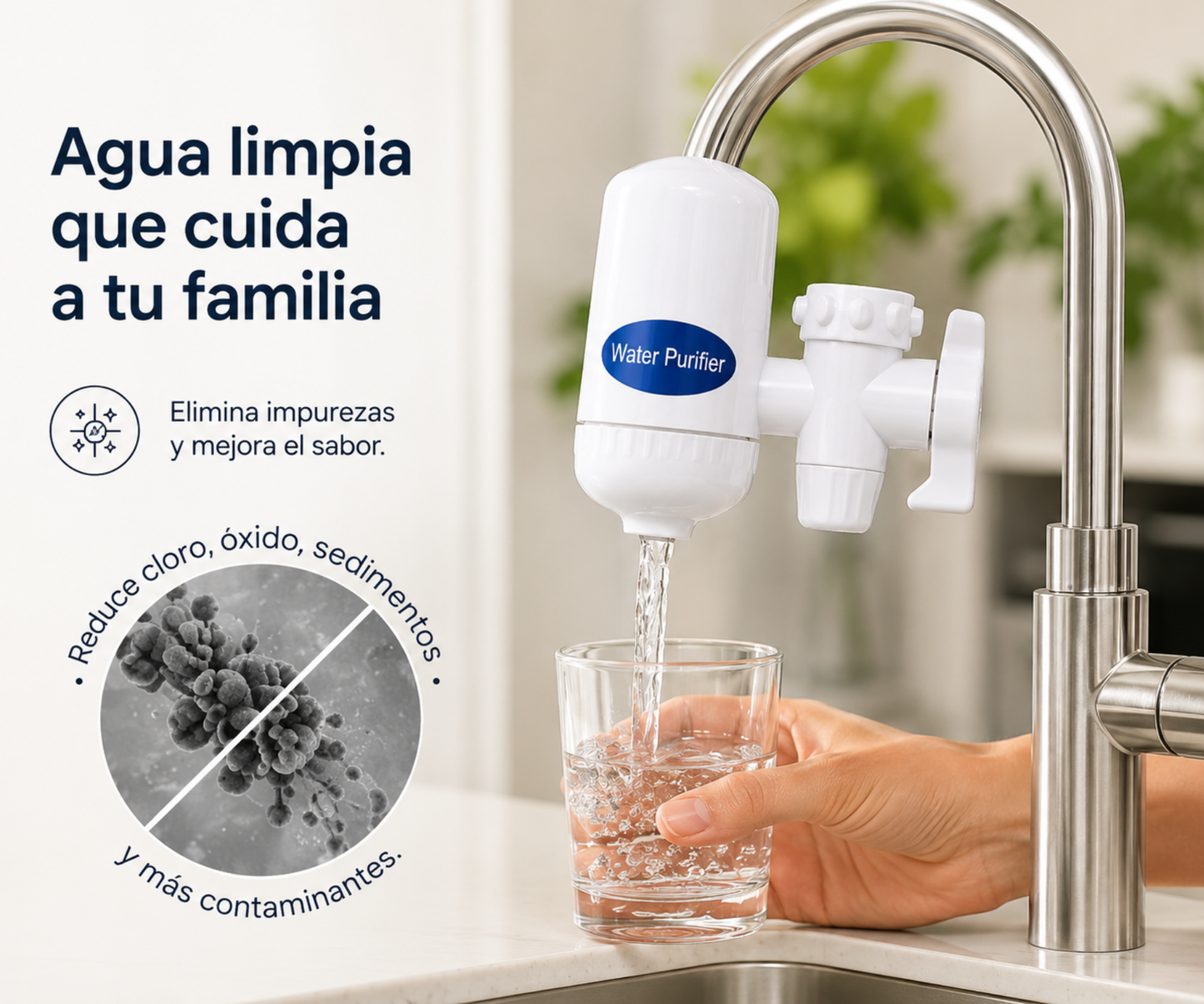 VitaPure - Convierte cualquier grifo en una fuente de agua pura