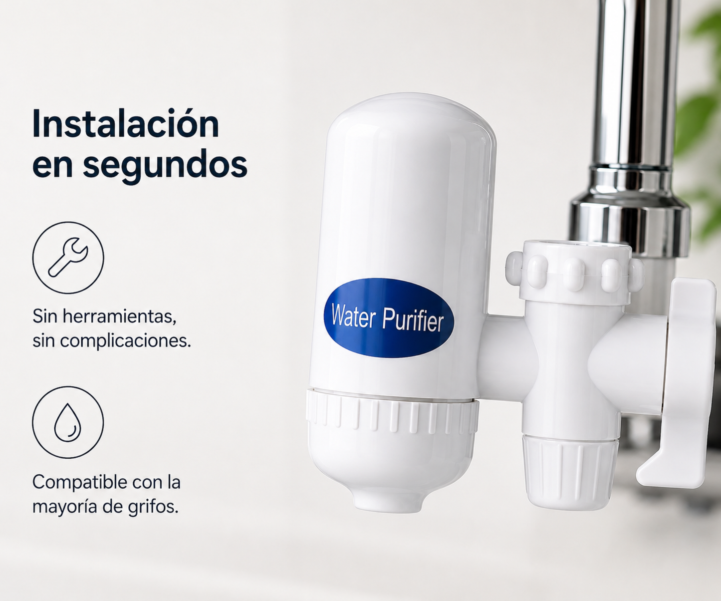 VitaPure - Convierte cualquier grifo en una fuente de agua pura