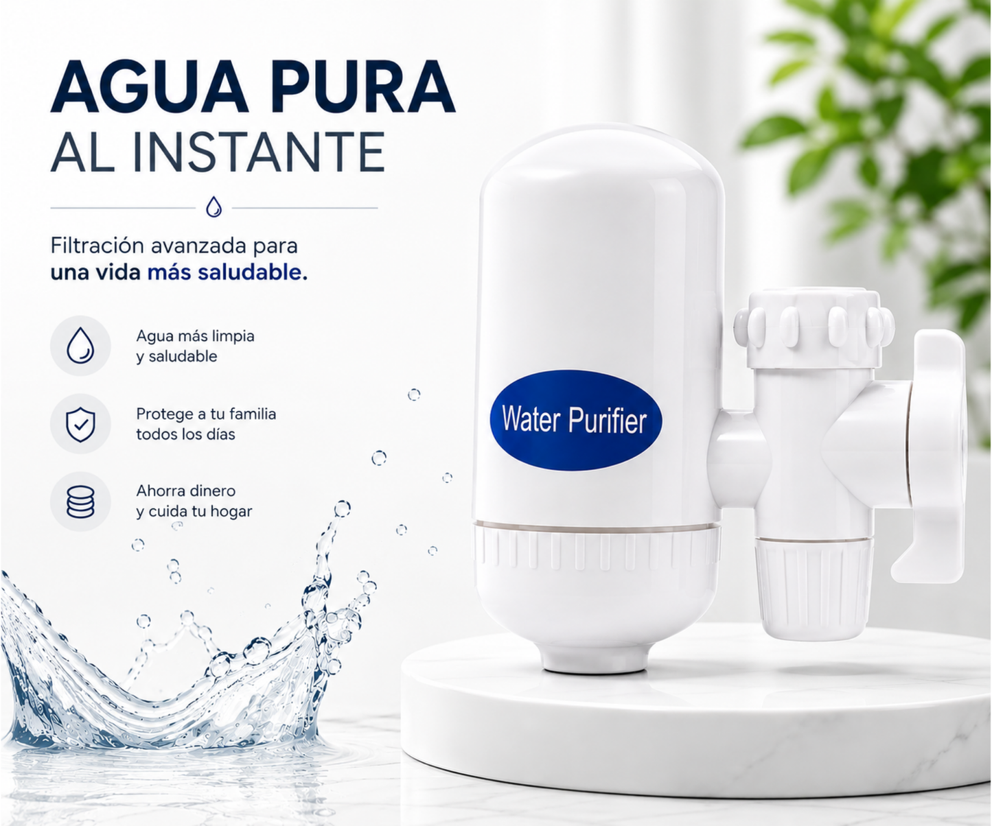 VitaPure - Convierte cualquier grifo en una fuente de agua pura